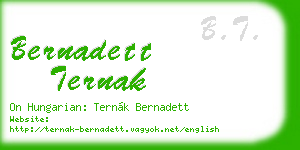 bernadett ternak business card